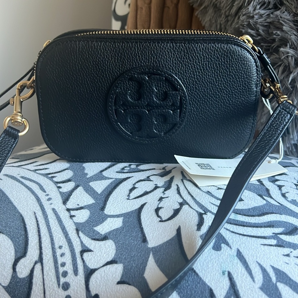 NWT TORY BURCH MINI MILLER CROSSBODY BAG BLACK